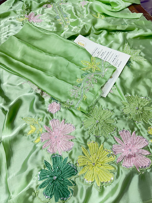 DESIGNER SILK EMB 2PC