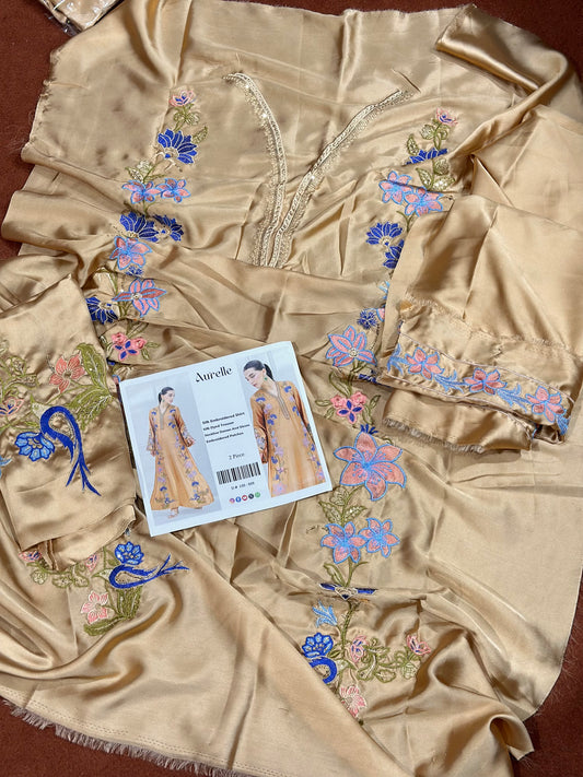 DESIGNER SILK EMB 2PC