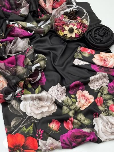 Shamooz Silk 3pc With Silk Dupatta