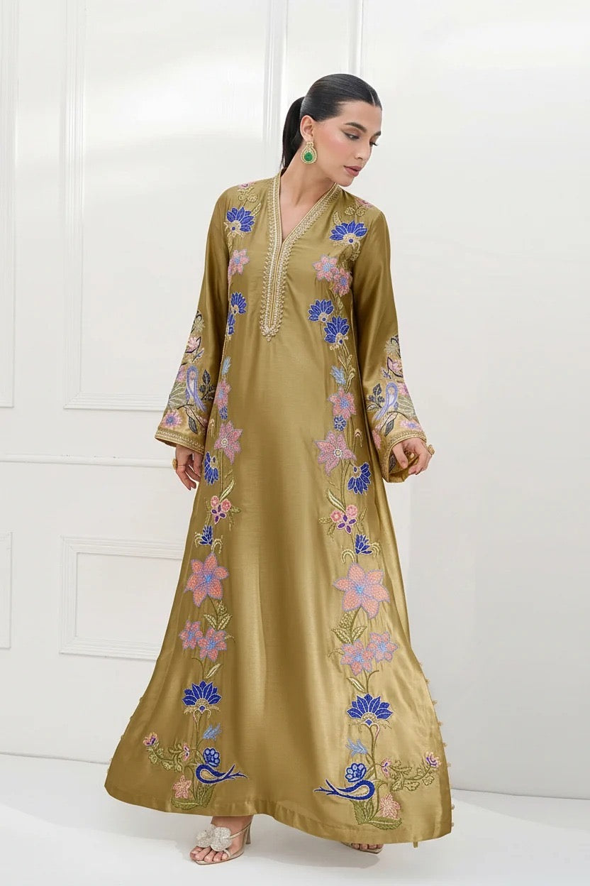 DESIGNER SILK EMB 2PC