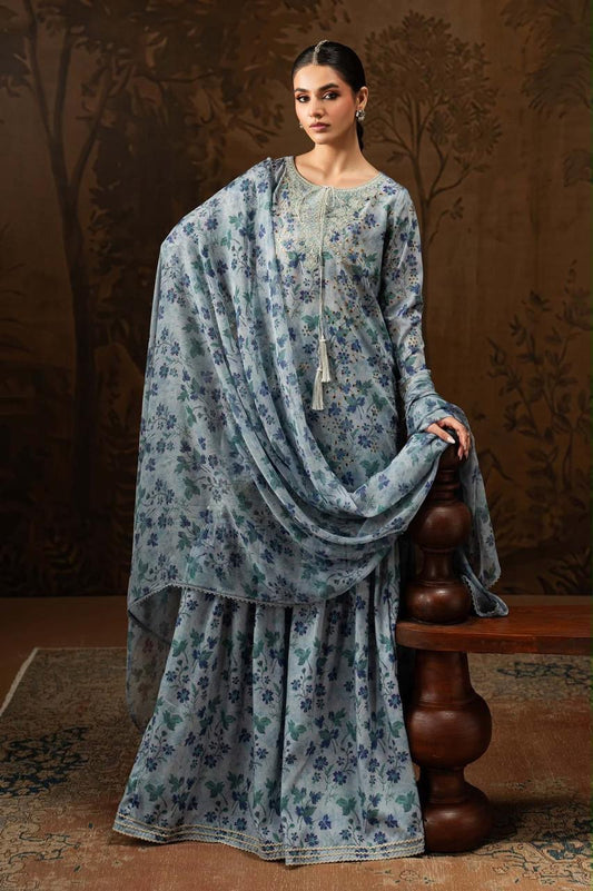 DESIGNER SILK EMB 3PC