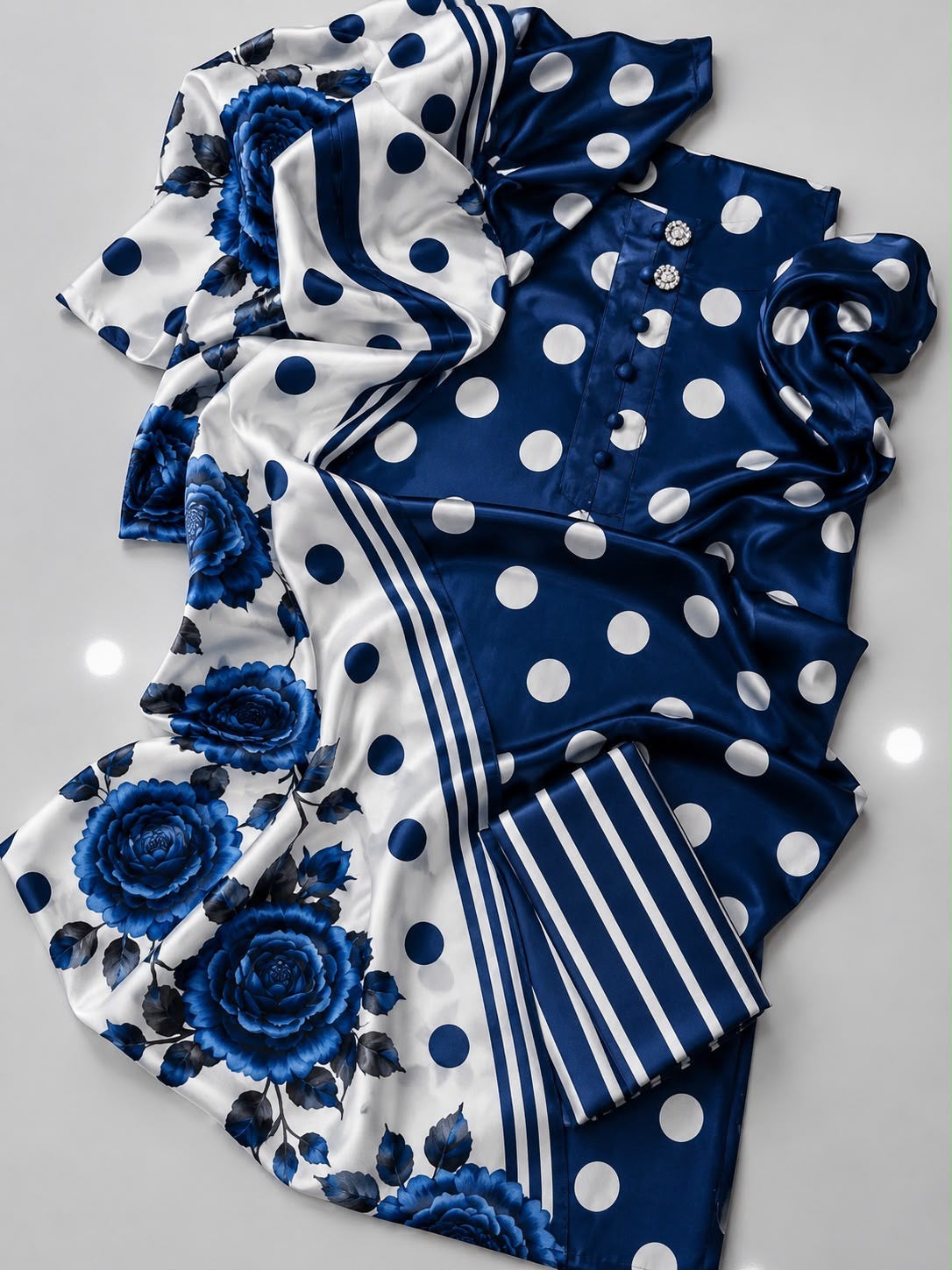 Shamooz Silk 3pc With Silk Dupatta