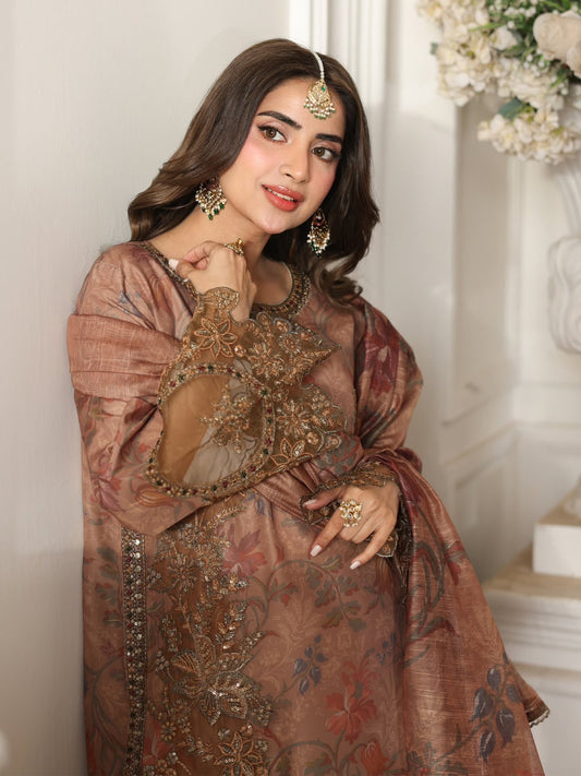 DESIGNER SILK EMB 3PC