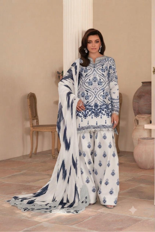 Shamooz Silk 3pc With Silk Dupatta
