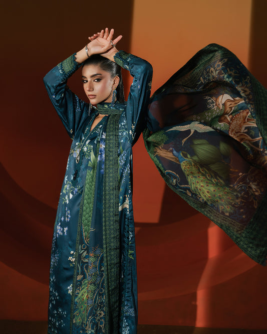 DESIGNER SILK EMB 3PC WITH PATCHES