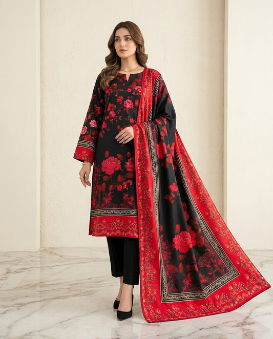 Alkaram Linen Digital 3PC – Premium Winter Collection
