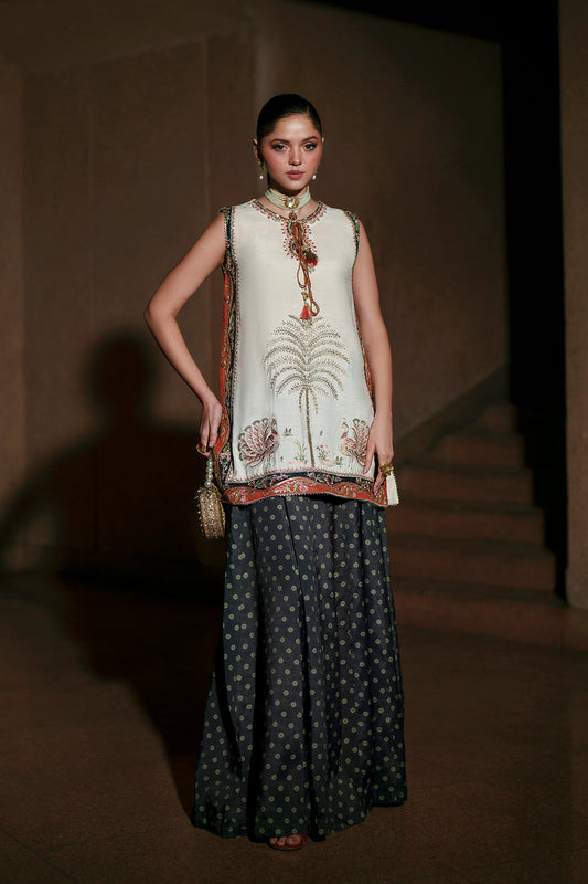 DESIGNER SILK EMB 2PC