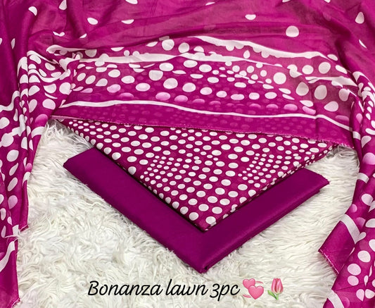 BONANZA DIGITAL SUMMER LAWN 3pc PREMIUM