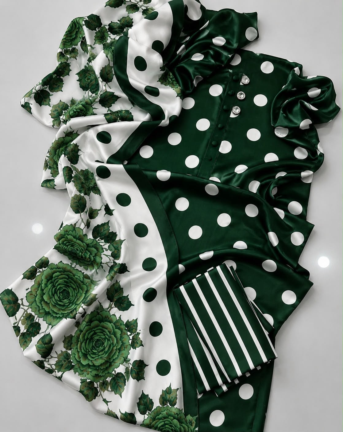 Shamooz Silk 3pc With Silk Dupatta
