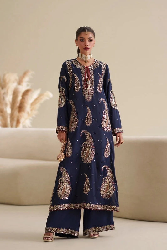 DESIGNER SILK EMB 2PC