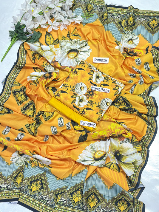 BONANZA SATRANGI Linen Digital 3PC – Premium Winter Collection