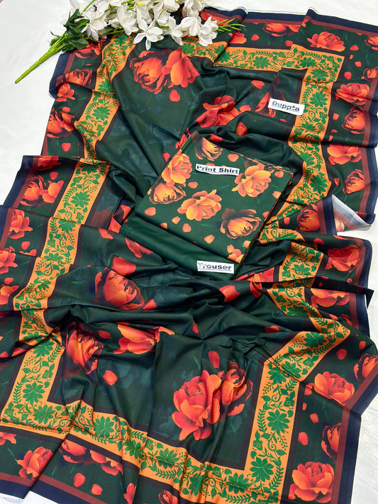 BONANZA SATRANGI Linen Digital 3PC – Premium Winter Collection