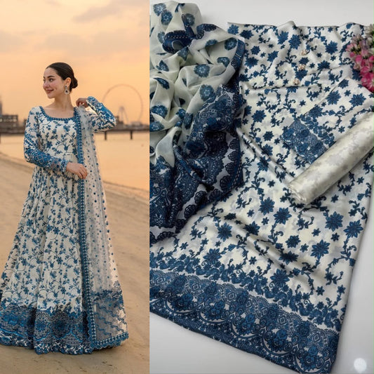Shamooz Silk 3pc With Silk Dupatta