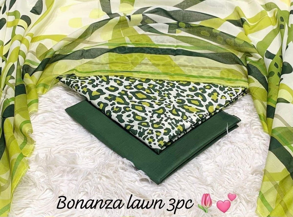BONANZA DIGITAL SUMMER LAWN 3pc PREMIUM
