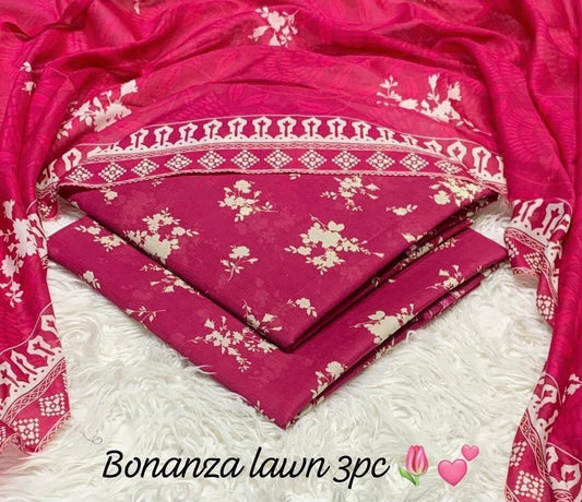 BONANZA DIGITAL SUMMER LAWN 3pc PREMIUM