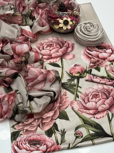 Shamooz Silk 3pc With Silk Dupatta