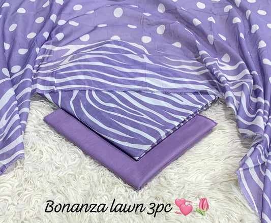BONANZA DIGITAL SUMMER LAWN 3pc PREMIUM