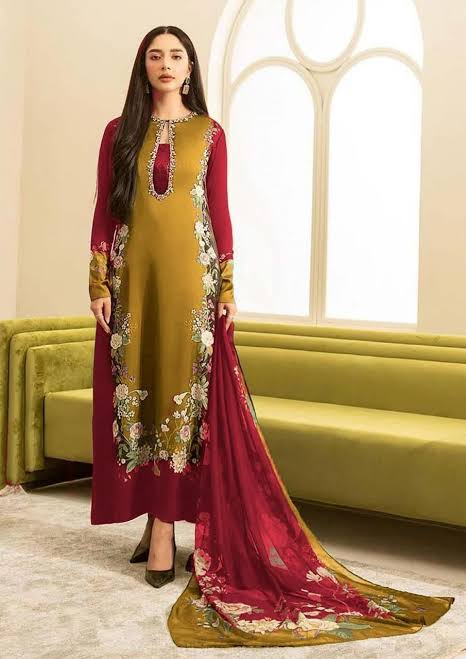Shamooz Silk 3pc With Silk Dupatta