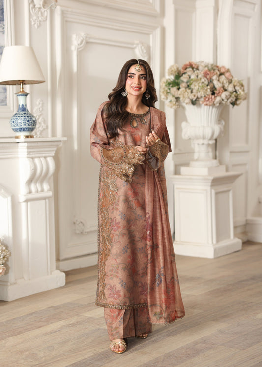 DESIGNER SILK EMB 3PC