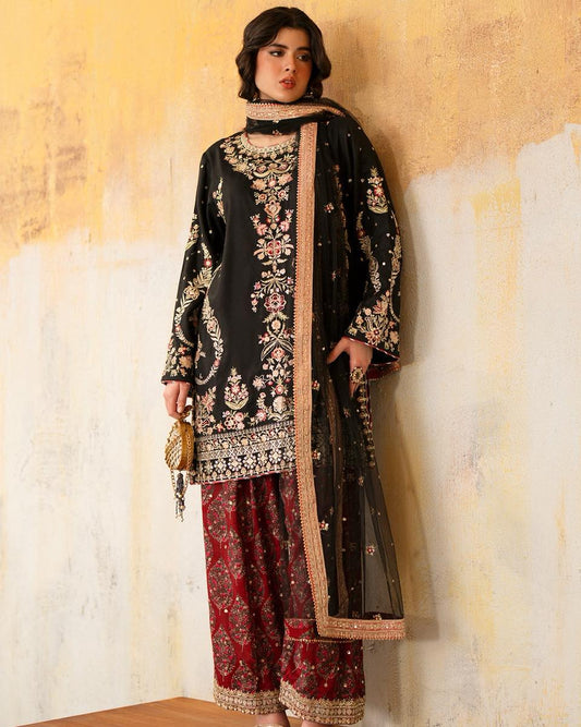 DESIGNER SILK EMB 2PC