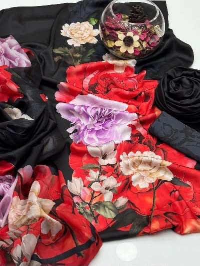 Shamooz Silk 3pc With Silk Dupatta