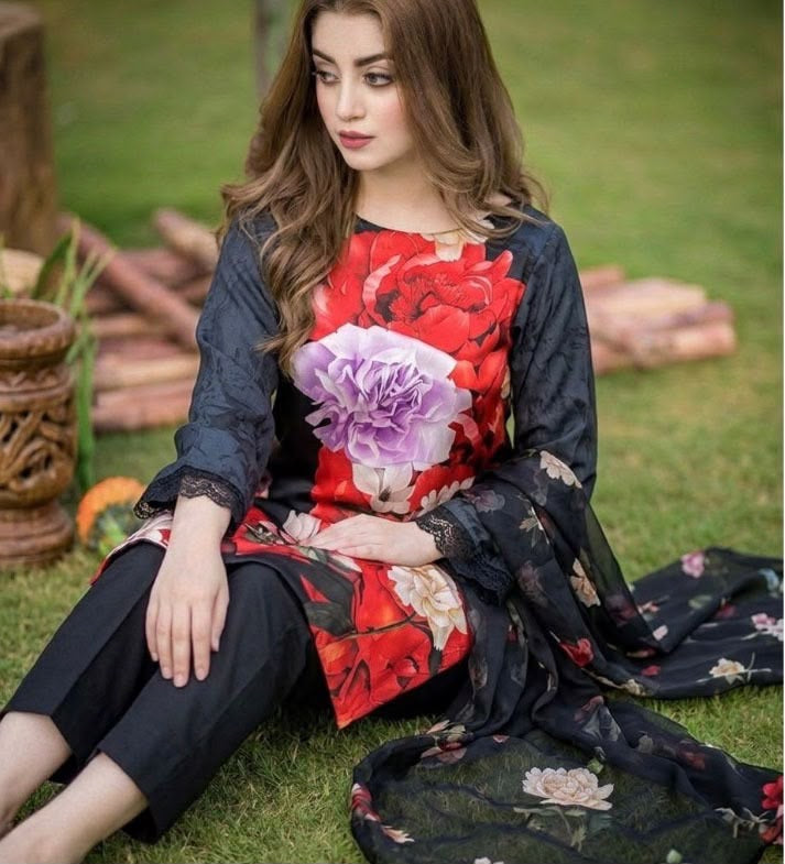 Shamooz Silk 3pc With Silk Dupatta