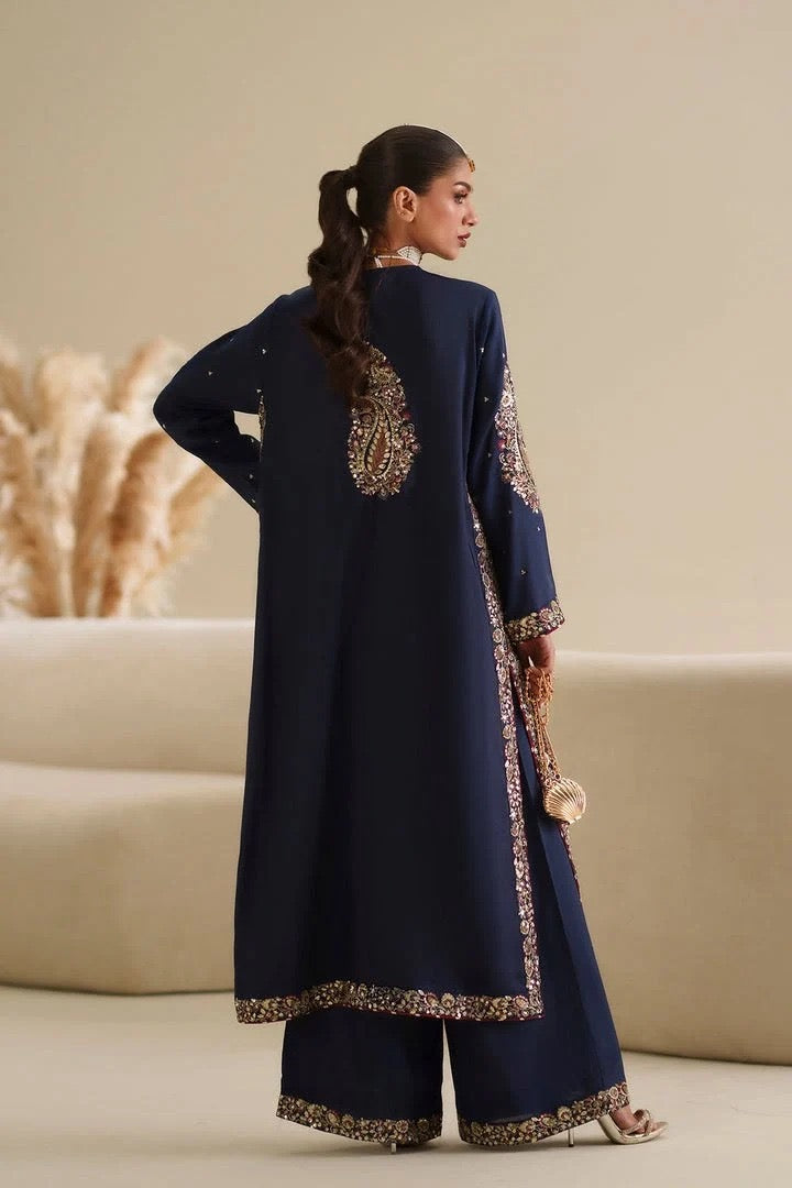 DESIGNER SILK EMB 2PC
