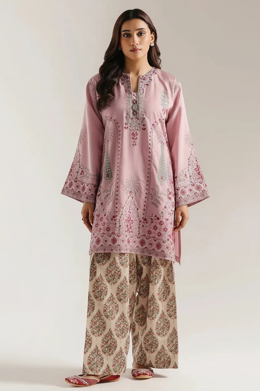 DESIGNER SILK EMB 2PC
