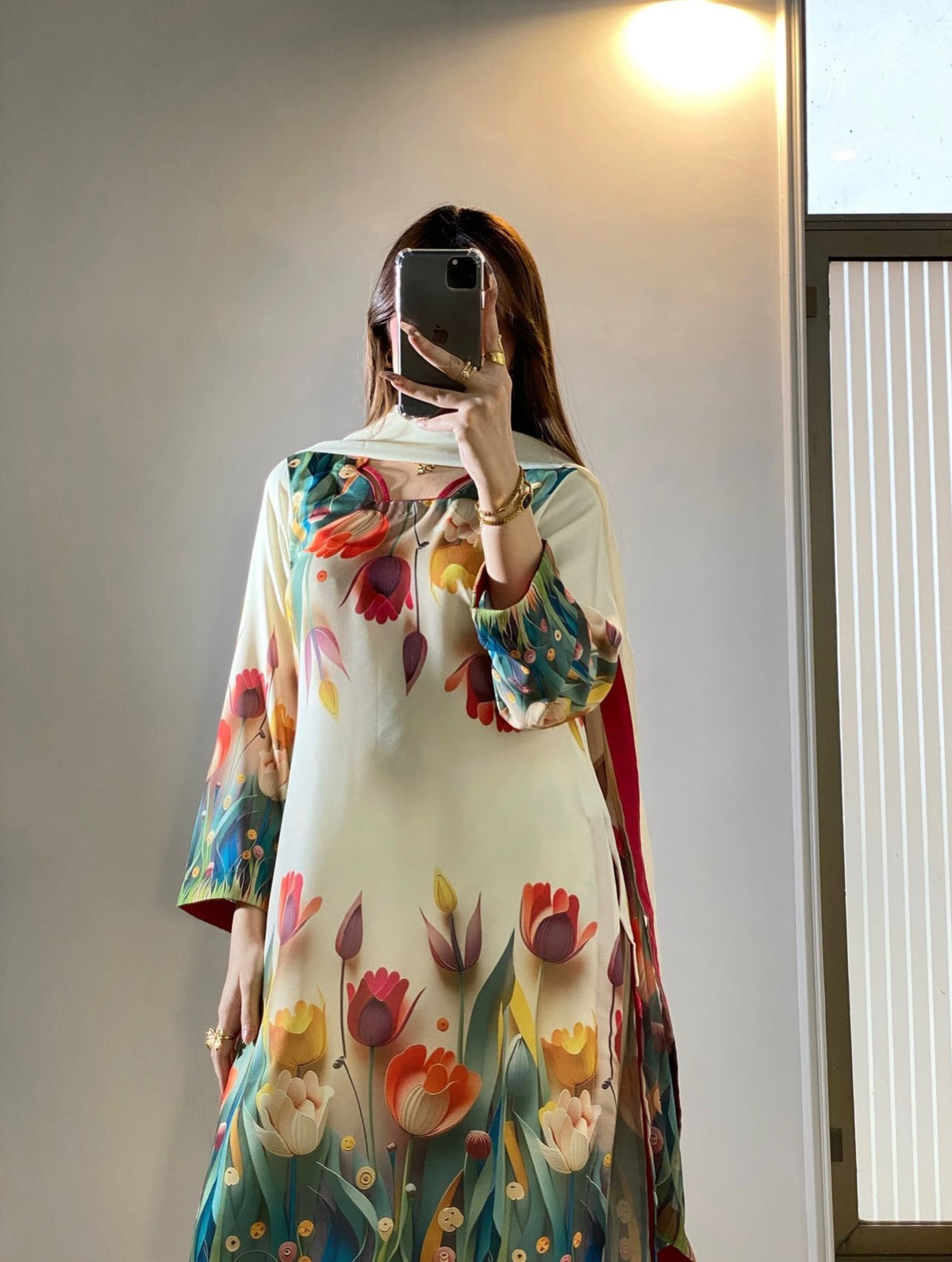 Shamooz Silk 3pc With Silk Dupatta