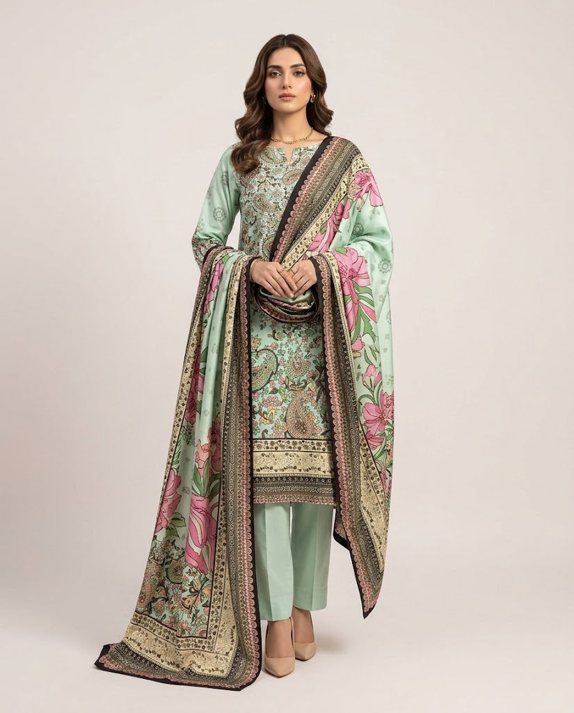 Alkaram Linen Digital 3PC – Premium Winter Collection