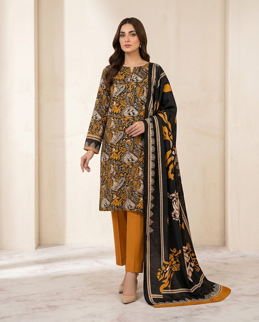 Alkaram Linen Digital 3PC – Premium Winter Collection